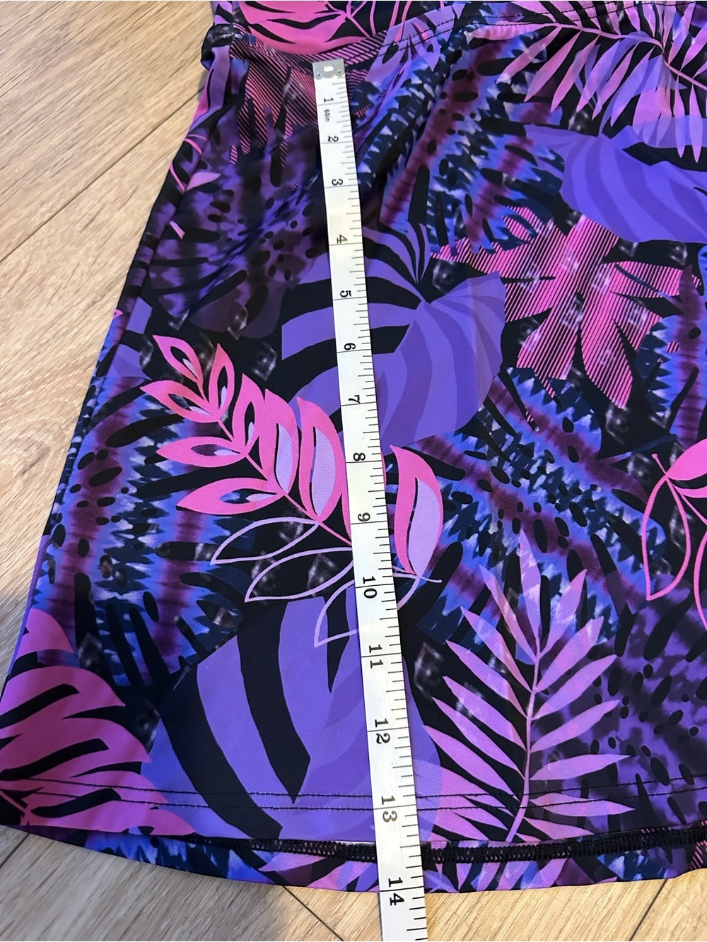 Swimsuits For All Purple & Hot Pink Tropical Tankini Swim top Bra 44DD - Picture 7 of 8
